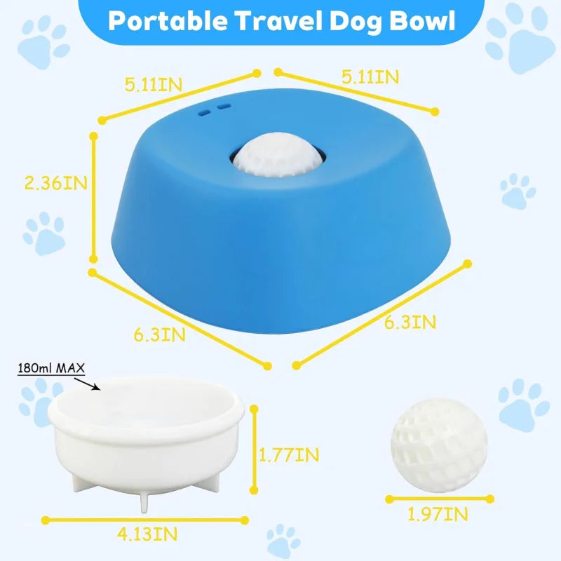 Anti-Choking Slow Feeder Dog Bowl Non-Slip 3/4 Cup - Lick Toy for Liquid Treats Bone Broth Yogurt